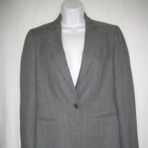 Gray Sisley Single Breasted Pin Stripe Jacket